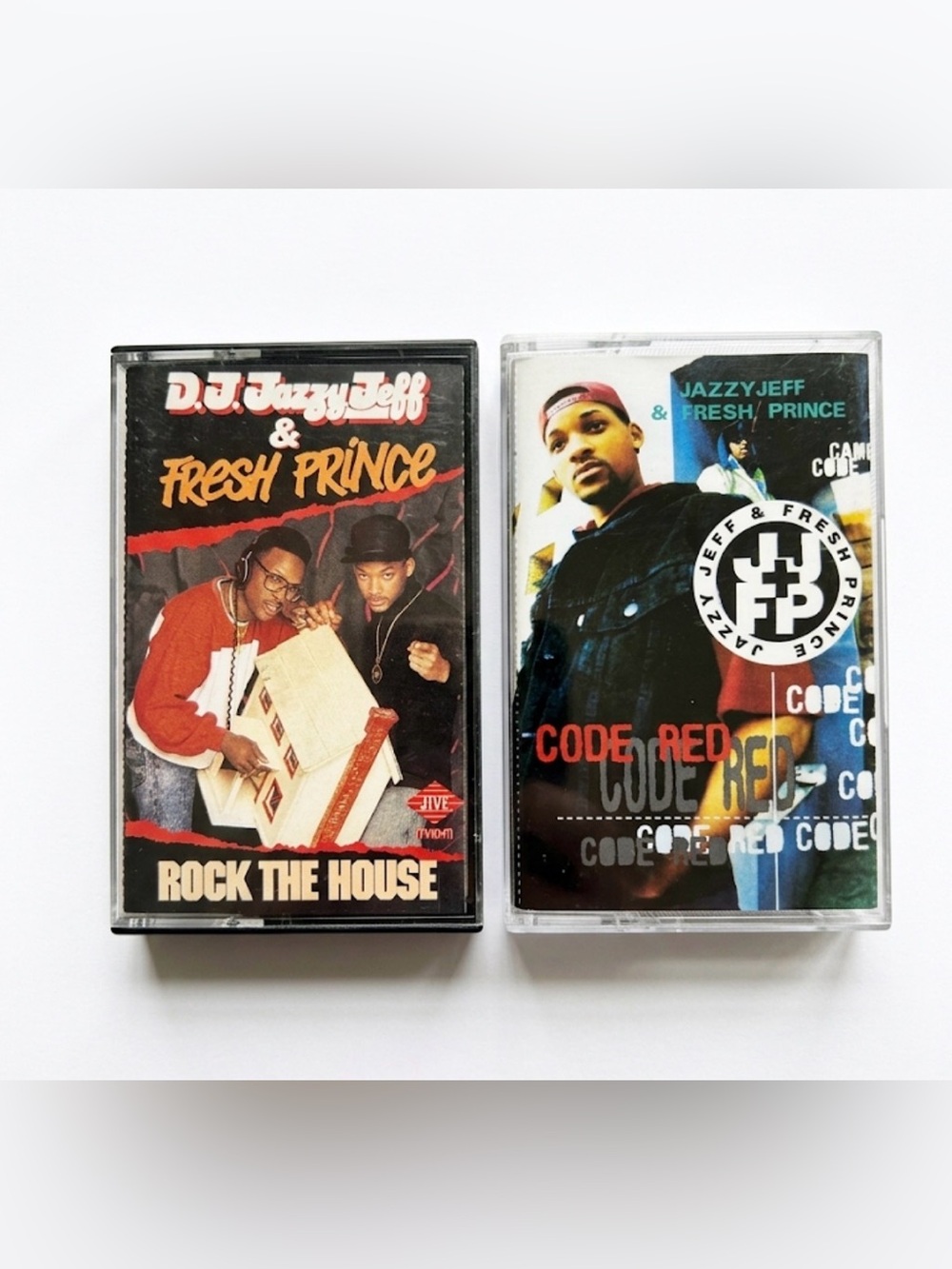 DJ Jazzy Jeff & The Fresh Prince Cassette Lot: Rock The House & Code Red
